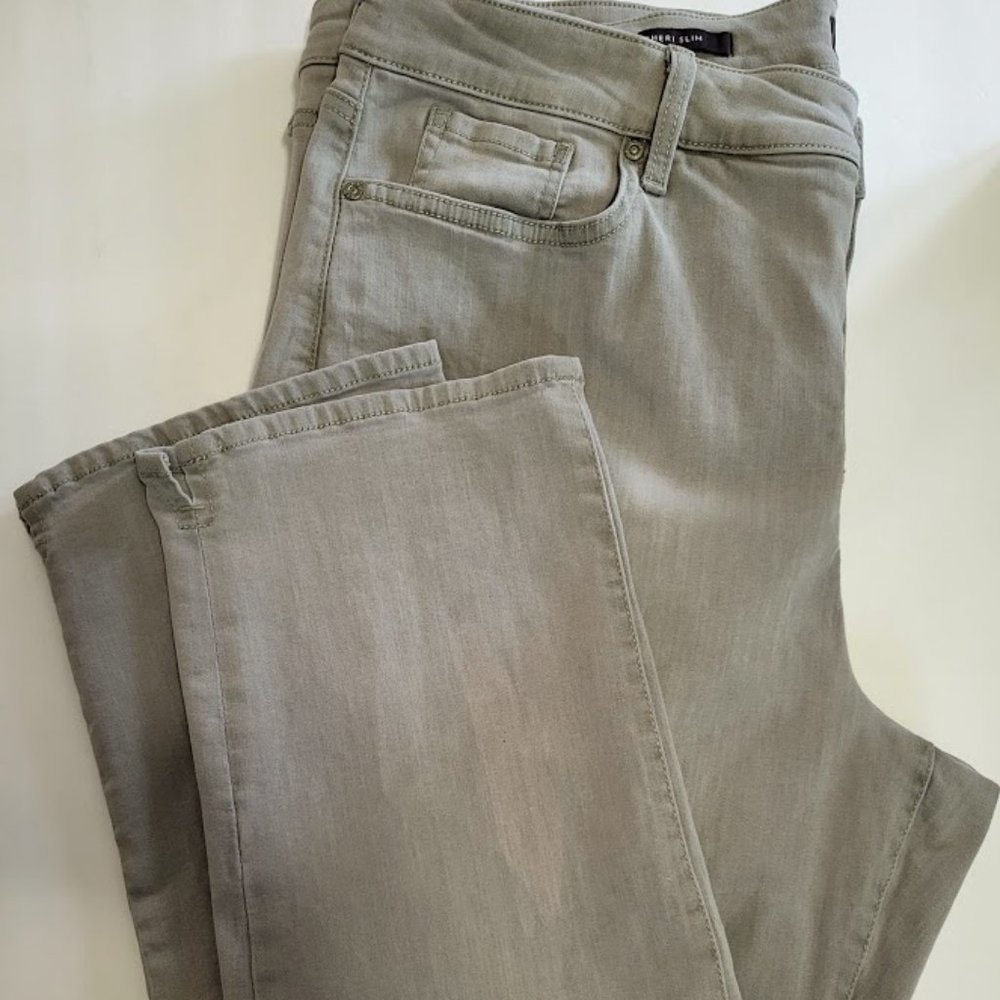 NYDJ Sheri Slim gray jeans Size‎ 18